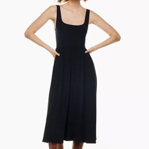 Aritizia Wilfred Market Midi Dress, Black, Size L